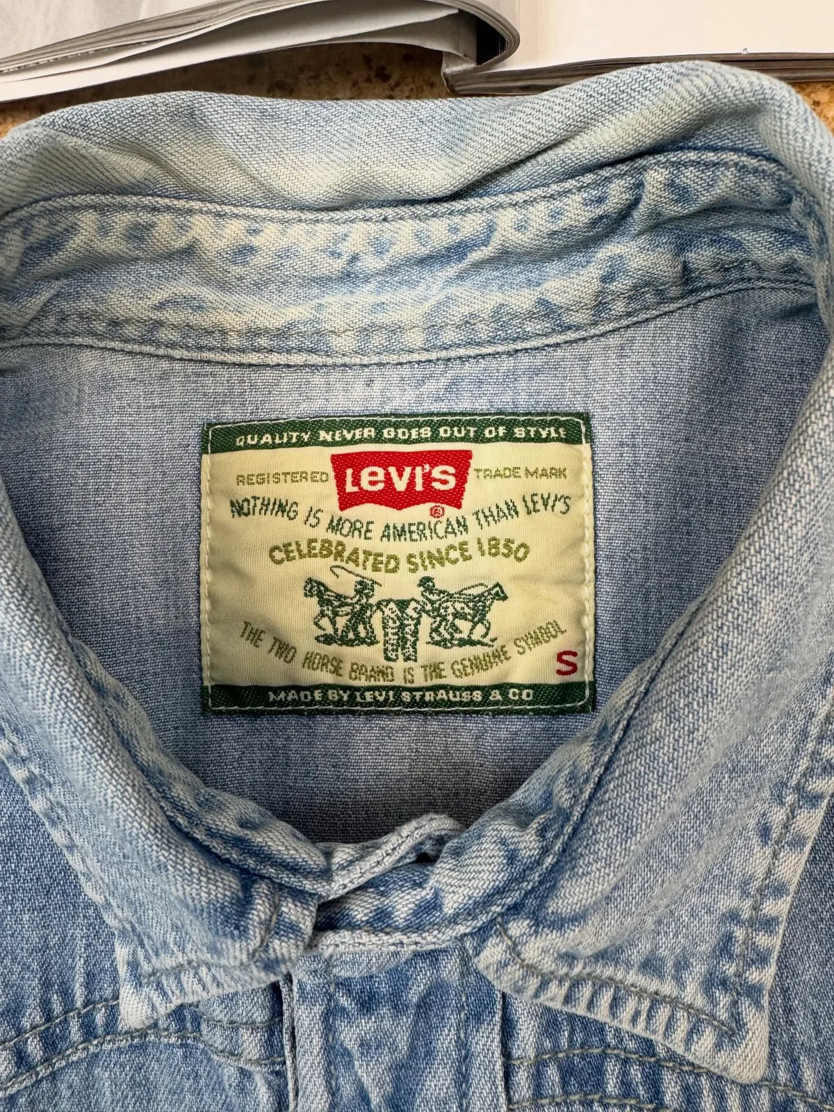Джинсова сорочка LEVIS 💙, фото 8
