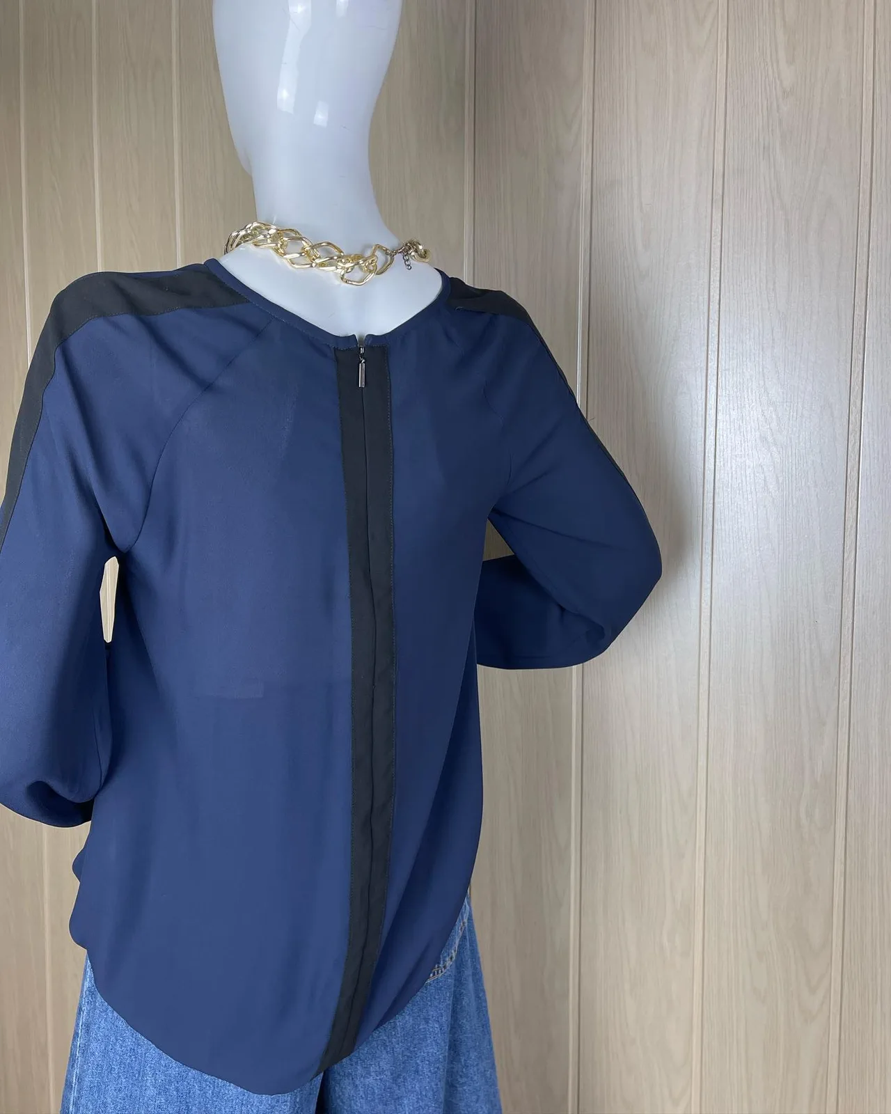 Блуза CERRUTI 💙🖤, фото 5