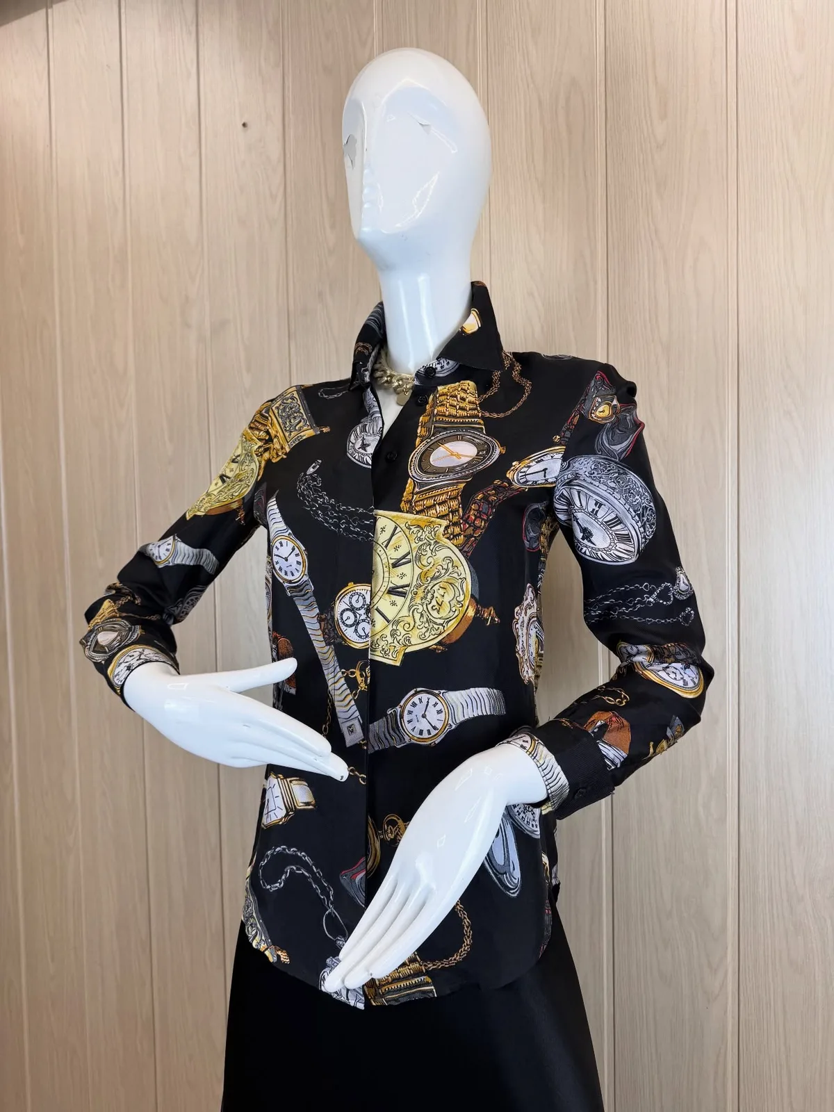 Шовкова сорочка MO$CH!NO Couture ❤️‍🔥, фото 3