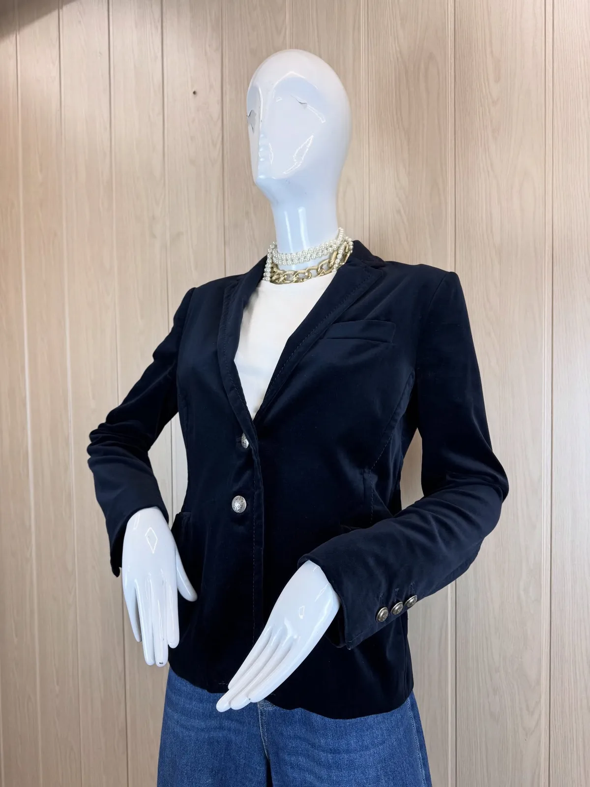 Оксамитовий піджак від MASSIMO DUTTI 💙, фото 3