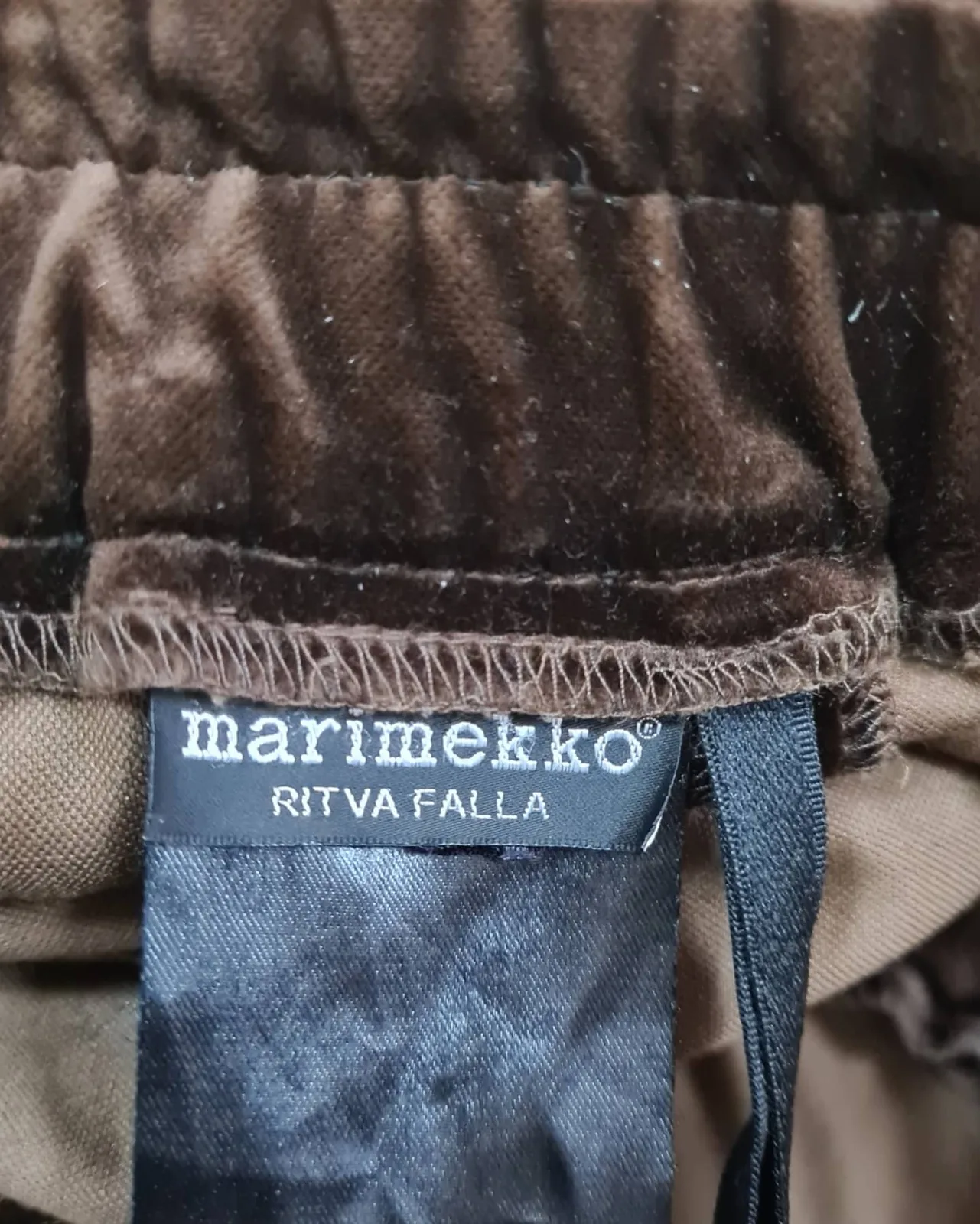 Вінтажні оксамитні брюки від фінської марки Marimekko 🤎 у співпраці з фінським дизайнером, фото 7