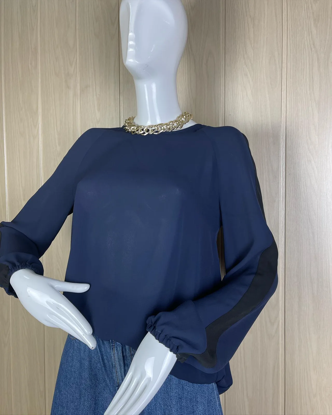 Блуза CERRUTI 💙🖤, фото 2
