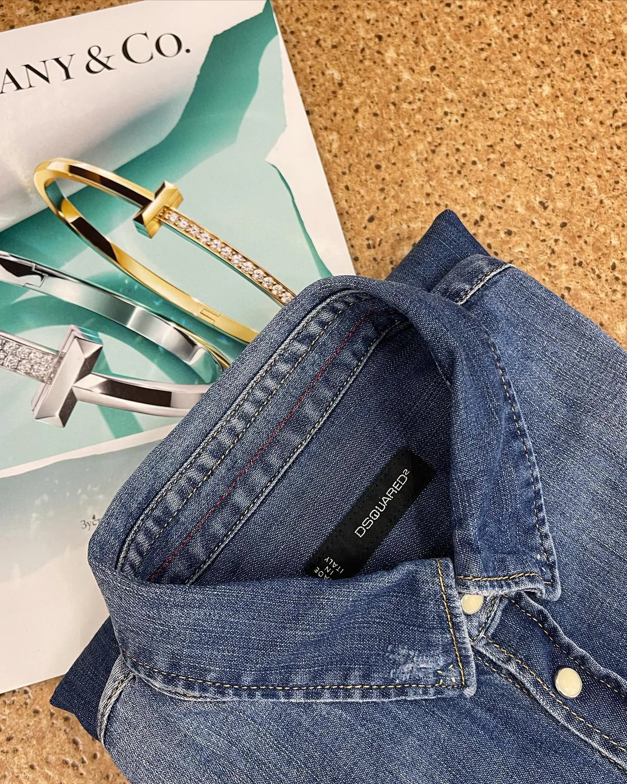 Джинсова сорочка DSQUARED 💙, фото 1