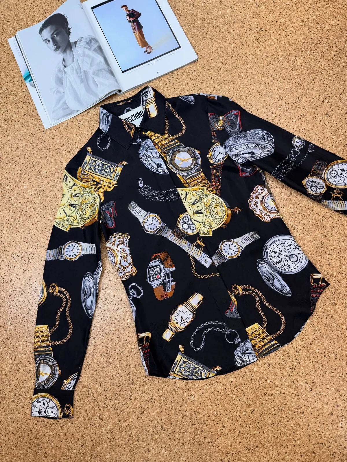 Шовкова сорочка MO$CH!NO Couture ❤️‍🔥, фото 6